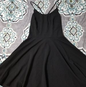 Black strappy dress
